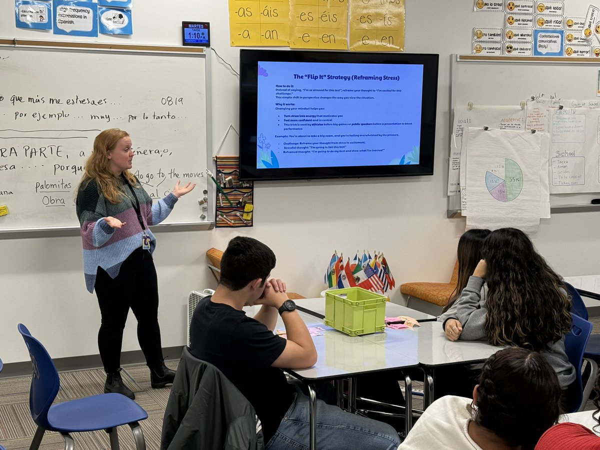 Noland Hicks (@nhicks76) on Twitter photo <a href="/fuentes_sra/">Nelva Fuentes</a> & School Psychologist Rachel Sockman supporting the mental health of Spanish Heritage 2 students. Providing accessible mental health resources to help them feel understood and better equipped to succeed personally & academically. <a href="/WSHSWorldLang/">Willow Spring World Language Dept.</a> <a href="/WillowSpringHS/">Willow Spring High School</a> <a href="/fuentes_sra/">Nelva Fuentes</a> & School Psychologist Rachel Sockman supporting the mental health of Spanish Heritage 2 students. Providing accessible mental health resources to help them feel understood and better equipped to succeed personally & academically. <a href="/WSHSWorldLang/">Willow Spring World Language Dept.</a> <a href="/WillowSpringHS/">Willow Spring High School</a>