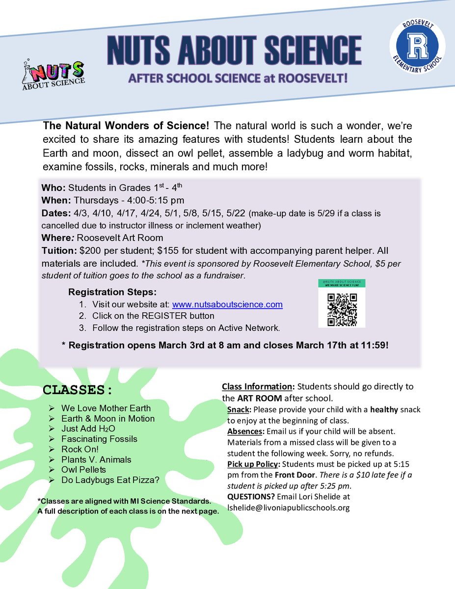 Spring Nuts About Science <a href="/RooseveltTigers/">Roosevelt Elementary School</a>