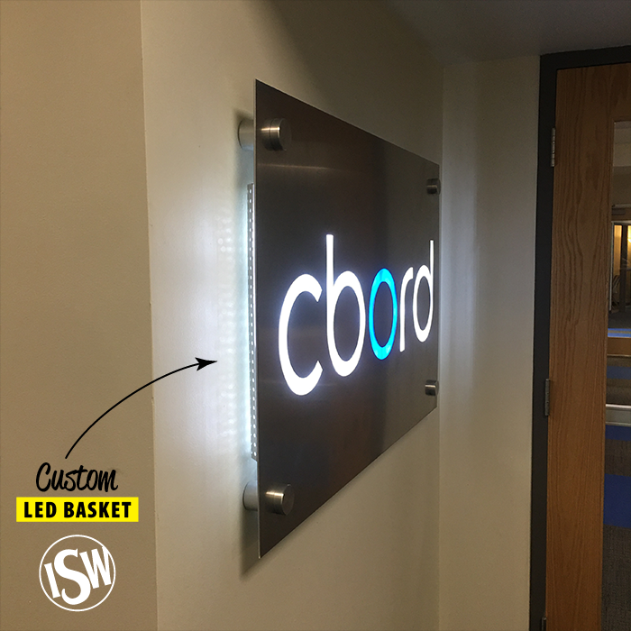 ithacasignworks's tweet photo. Custom Built Lobby Sign - constructed using a combination of aluminum, stainless steel, and translucent acrylic.  White LED's provide illumination through the face and halo to the wall. 

Designed with service in mind, all LED components are on an aluminum tray with sliders. https://t.co/CFjJqB6Vua
