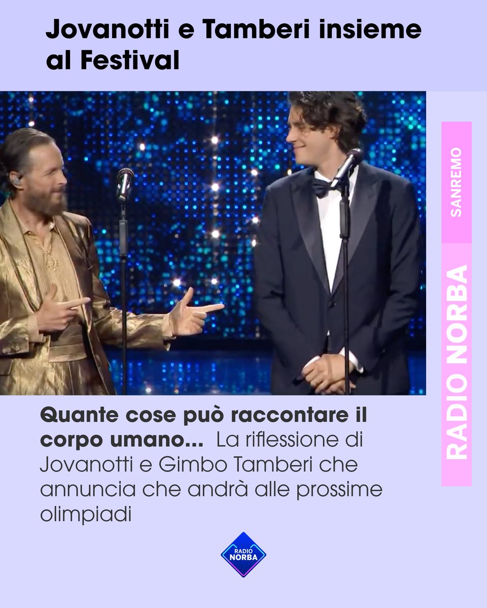 #jovanotti #tamberi #gimbo #sanremo2025 #sanremo #radionorba