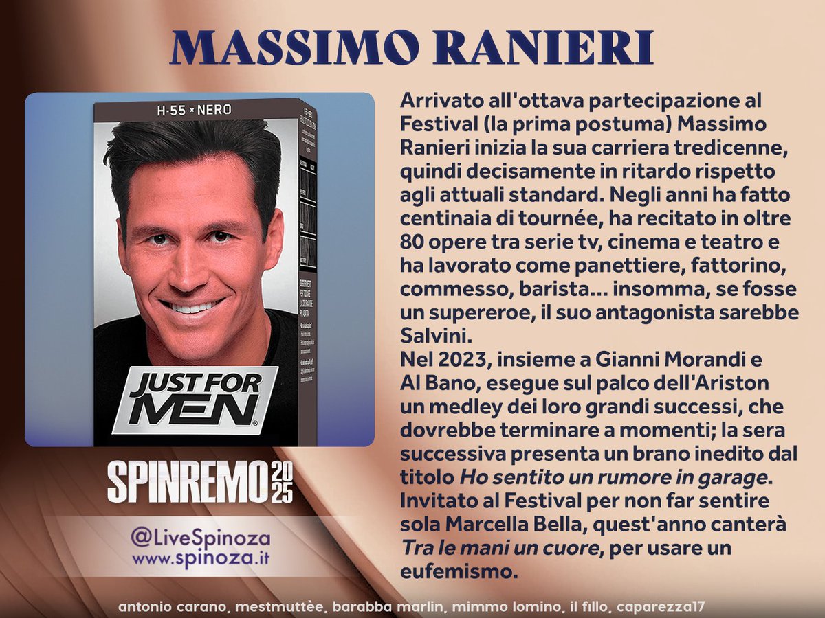 Canta Massimo Ranieri
#Sanremo2025