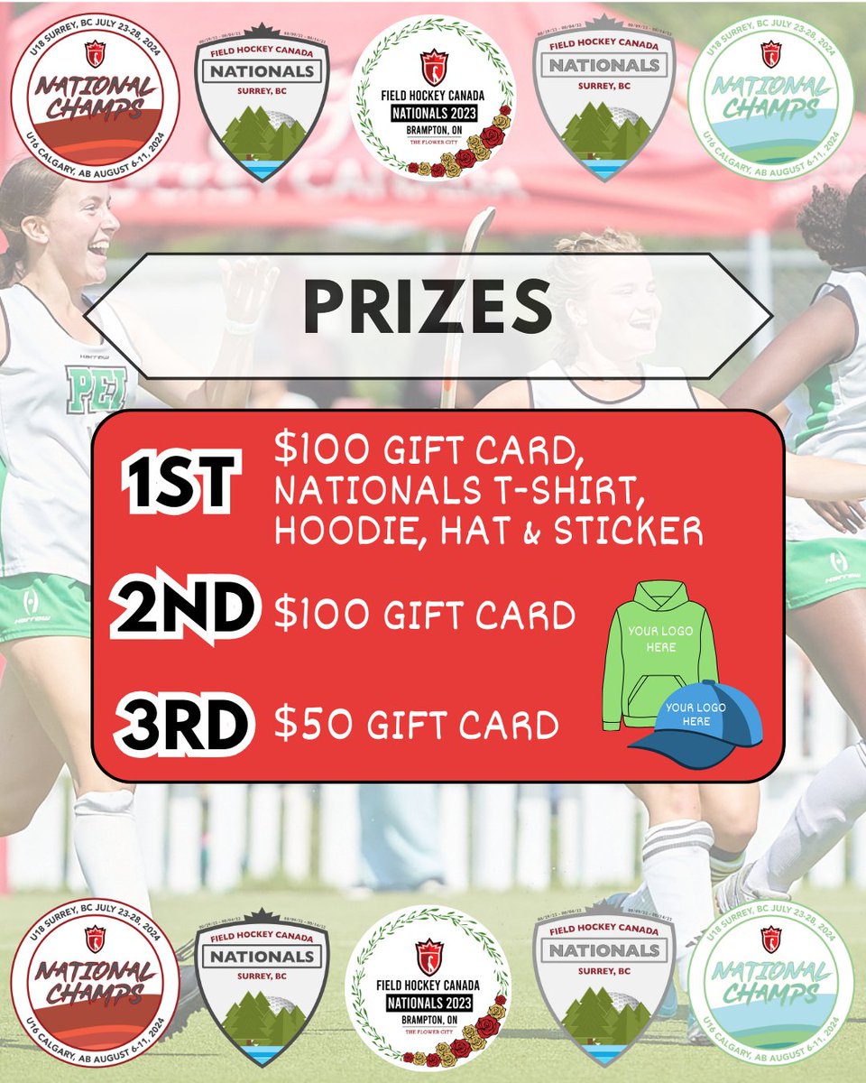 Field Hockey Canada is excited to include the community in the development of this year's nationals logo! Submit your logo during February and have a change for your design to be chosen.

Submission information &amp; deadline:
fieldhockey.ca/field-hockey-c…

#FHCTeamofTeams #GrowHockey