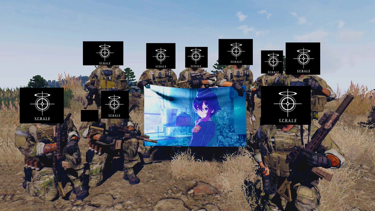 SchaleSpecCom's tweet image. Operators of 68th Special Purpose Group, Problem Solvers after an operation in the Gehenna outskirt