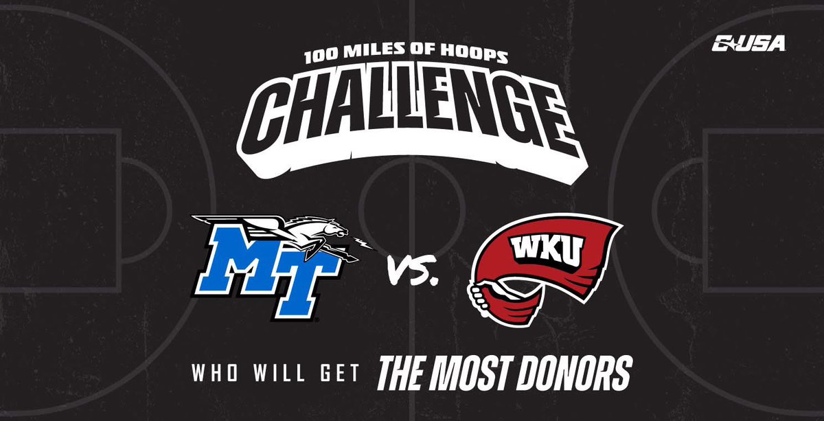 🚨 Make a donation to receive a ticket 🚨 

$5 ➡️ Receive a voucher to one of the last two WKU Lady Topper Basketball home games! 

$10 ➡️ Receive a ticket to the 100 Miles of Hate matchup this Saturday as WKU Hilltopper Basketball takes on MTSU! 

🔗: am.ticketmaster.com/wku/quick-dona…
