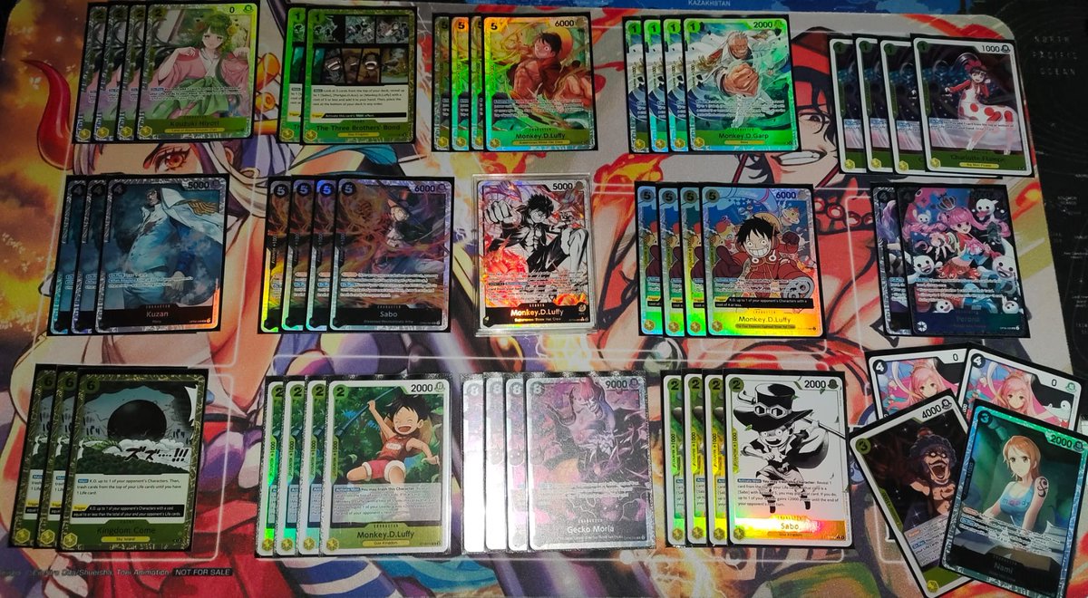 Top 64 at last saturday's NoHeroes Online Treasure Cup
Deck Used: BY Luffy⬛🟨🐝

1:🔵 Doffy ❌ 
2:🟣⚫ Luffy ✅
3:🔵 Doffy 🎲✅
4:⚫  Lucci 🎲✅
5:⚫🟡 Luffy 🎲✅
6:🔴🟡 Bello Betty ❌
7: ⚫ Smoker ✅
8:🔵 Doffy ✅
9:🟢🟣 Lim  🎲✅
10:🟡 Katakuri ✅

Final placement 41/1008