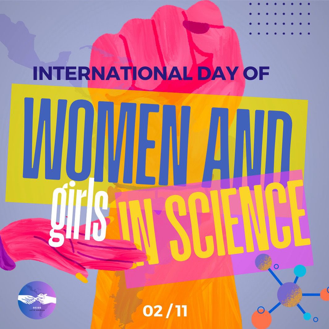 🔬💡 Celebrating women &amp; girls in science today! Their brilliance drives innovation across fields from medicine to space

🗣️ Let's push for more equity, opportunities, and representation. Inspire the next gen to dream big &amp; break barriers! 🚀 💜
#GEIGSLATAM #WomenInScience