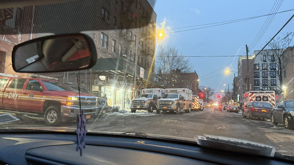 It’s unacceptable that these ambulance trucks are double parked like this on Ogden Avenue. 

This is a two way street where buses constantly travel through and the double parking continues to hold up traffic ! 

<a href="/FDNY/">FDNY</a>