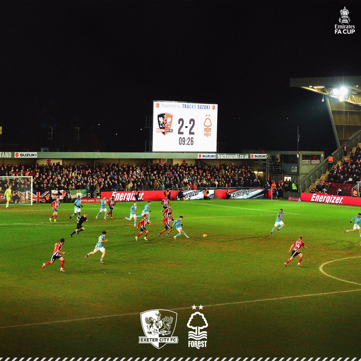 Exeter City FC (@officialecfc) on Twitter photo ๐ธ Keep pushing lads ๐
Ten minutes left of added time! 2-2
#ECFC #SemperFidelis ๐ธ Keep pushing lads ๐
Ten minutes left of added time! 2-2
#ECFC #SemperFidelis