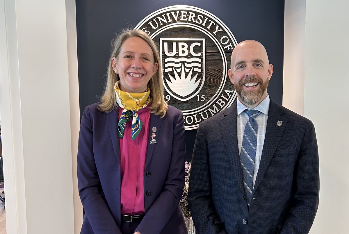 Benoit-Antoine Bacon (@ubcprez) on Twitter photo It was a great pleasure to welcome the new Ambassador of Germany to Canada, Her Excellency Tjorven Bellmann (<a href="/GerAmbCanada/">Matthias Lüttenberg & Tjorven Bellmann</a>), to <a href="/UBC/">University of British Columbia</a>. Germany and German universities are key partners to #UBC in student mobility and in key research fields such as aerospace and quantum materials. It was a great pleasure to welcome the new Ambassador of Germany to Canada, Her Excellency Tjorven Bellmann (<a href="/GerAmbCanada/">Matthias Lüttenberg & Tjorven Bellmann</a>), to <a href="/UBC/">University of British Columbia</a>. Germany and German universities are key partners to #UBC in student mobility and in key research fields such as aerospace and quantum materials.