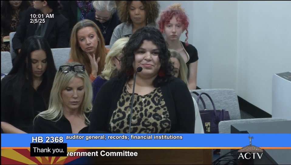 CoCoTreasury's tweet image. On February 5, Treasurer Sarah Benatar spoke in front of the AZ House of Representatives’ Government Committee to support the improvement of transparency of taxpayer dollars in the Treasurer’s office and encourage Treasurers to continue their education for their roles.