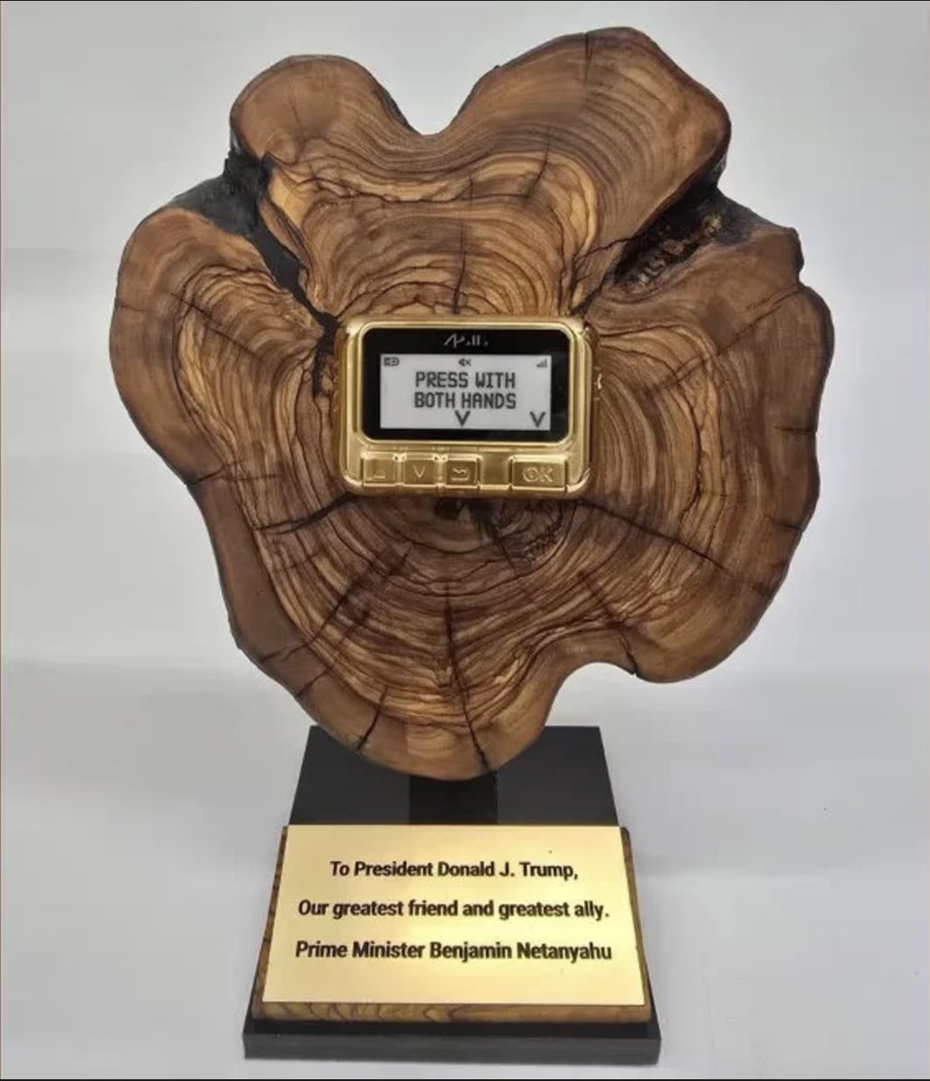 reneeking1901's tweet image. #1pic:  Thot Dtrump gave Netyahoo a plaque. "Press w/..."?  Bogus pic?   
Msg: We know your dirty tricks &amp;amp; continue to waste U$.

#2pic:  Hideous trophy--(((jew)))ler needs a slap.
Msg: We have our dirty tricks.  Stay best buds or find out.