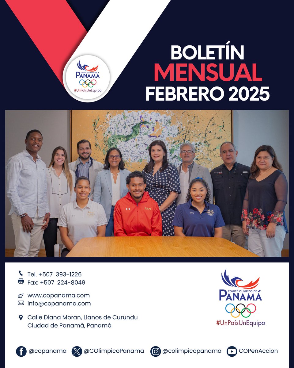 ☝Ya disponible el Boletín Informativo del Comité Olímpico de Panamá 💥 #Suscríbete

Disponible aquí --> bit.ly/4k8P3tt y en copanama.com

#Febrero    
#CopEnAcción
Somos #UnPaísUnEquipo 🇵🇦
#ComitéOlímpicoDePanamá