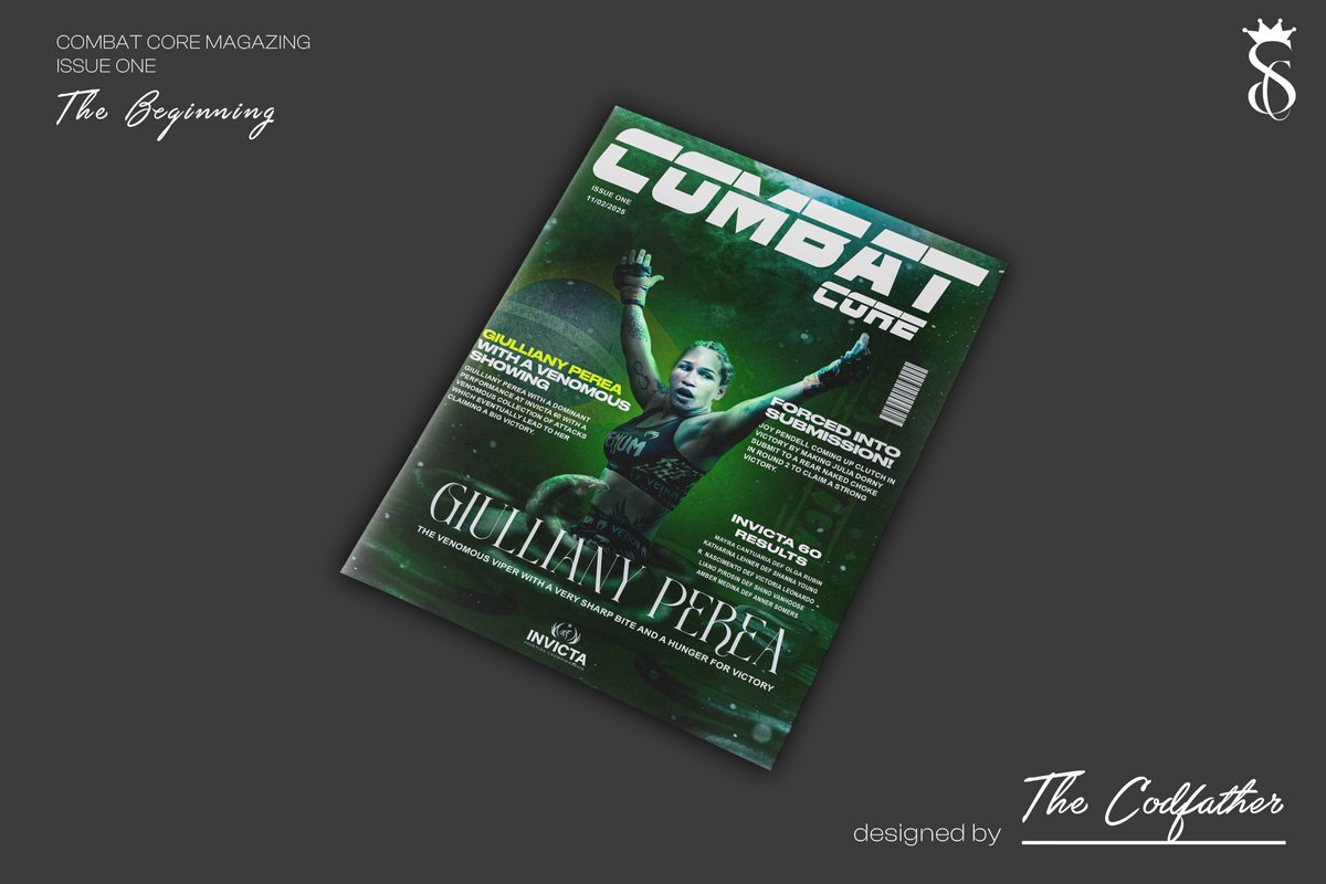 FBDN TheOGCodfather (@thecodfatherog) on Twitter photo COMBAT CORE MAG COVER CONCEPT. ISSUE ONE
AND POSTER MANIPULATION
FT <a href="/InvictaFights/">Invicta FC</a> and guilliany perea 🇧🇷
📷- <a href="/SeismicVNGRD/">Seismic ᵛᵍᵍ</a>
tried to do something new, a sports mag, but also manipulation. using the picture my boy seismic took live at Invicta 60. tried my best :D.
❤️and♻️ COMBAT CORE MAG COVER CONCEPT. ISSUE ONE
AND POSTER MANIPULATION
FT <a href="/InvictaFights/">Invicta FC</a> and guilliany perea 🇧🇷
📷- <a href="/SeismicVNGRD/">Seismic ᵛᵍᵍ</a>
tried to do something new, a sports mag, but also manipulation. using the picture my boy seismic took live at Invicta 60. tried my best :D.
❤️and♻️