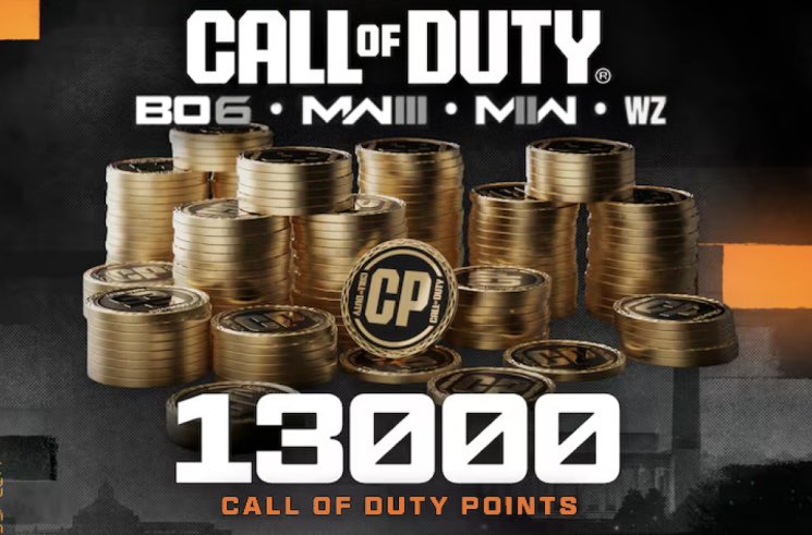 CODBO7Informer's tweet image. 1 person that RETWEETS this tweet will be sent 13,000 COD POINTS tomorrow 🔥