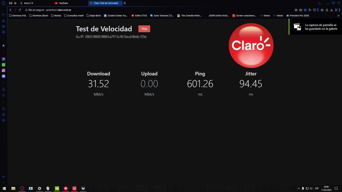 pablo_GNR's tweet photo. @ClaroArgentina un lujo el internet de Claro https://t.co/1PM3TtiIjE