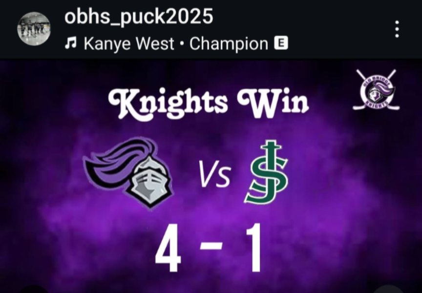 #OBJKHOCKEYFAMILY💜🏒🖤🥅🤍

Our <a href="/obhs_icehockey/">OBHS Knights Ice Hockey</a> Made GMC Finals! 

Greater Middlesex Conference FINALS! 

YOU HEARD RIGHT!  
Championship Game On! 

Tomorrow Weds Feb 12th 715pm
@ The Club at Woodbridge 

Root on Our <a href="/OBJuniorKnight1/">Old Bridge Jr Knights</a> Alumni as they Go For  Championship Gold