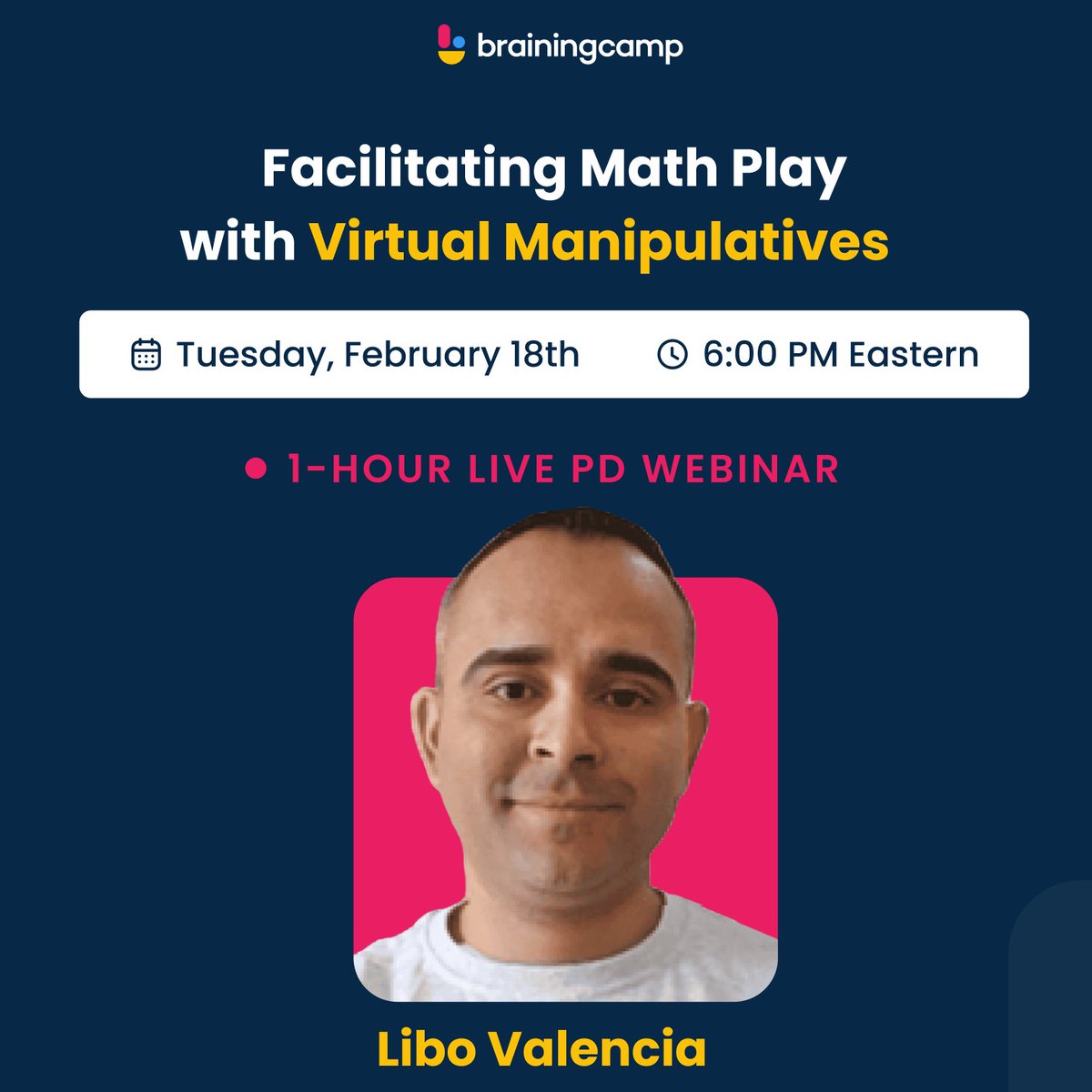 Discover ways to ignite excitement &amp; curiosity through Math Play! Tuesday's PD Webinar is essential for math educators. Attend &amp; receive a PD Certificate of Attendance &amp; 60-day license if needed.  
💥Save Your Seat: bit.ly/MATHPLAY