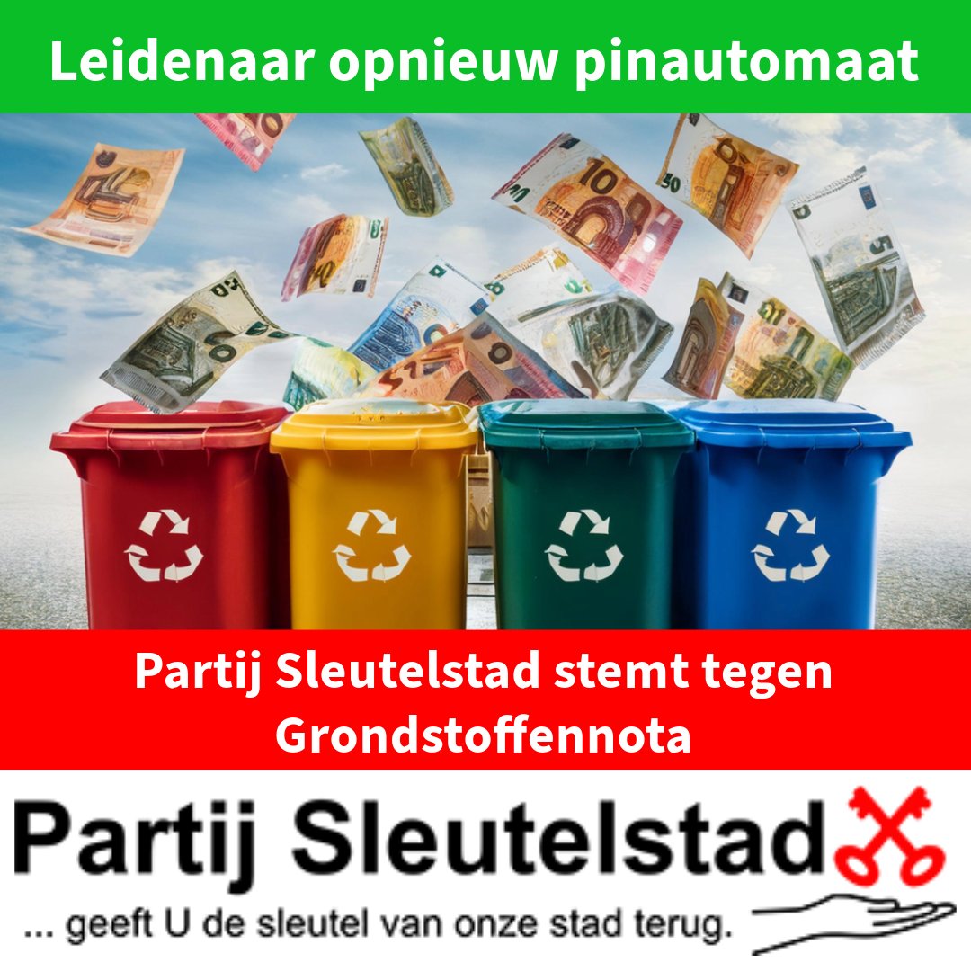Partij Sleutelstad | Lijst 8 (@p_sleutelstad) on Twitter photo De Leidenaar mag opnieuw de portemonnee trekken voor de politieke wensen van <a href="/GL_Leiden/">GroenLinks Leiden</a> , <a href="/D66Leiden/">D66 Leiden</a>, <a href="/pvdaleiden/">PvdA Leiden</a> en <a href="/CDA_Leiden/">CDA Leiden</a> : De afvalstoffenheffing gaat volgend jaar omhoog zodat de gemeente recycletasjes en keukenbakjes uit kan delen. De Leidenaar mag opnieuw de portemonnee trekken voor de politieke wensen van <a href="/GL_Leiden/">GroenLinks Leiden</a> , <a href="/D66Leiden/">D66 Leiden</a>, <a href="/pvdaleiden/">PvdA Leiden</a> en <a href="/CDA_Leiden/">CDA Leiden</a> : De afvalstoffenheffing gaat volgend jaar omhoog zodat de gemeente recycletasjes en keukenbakjes uit kan delen.