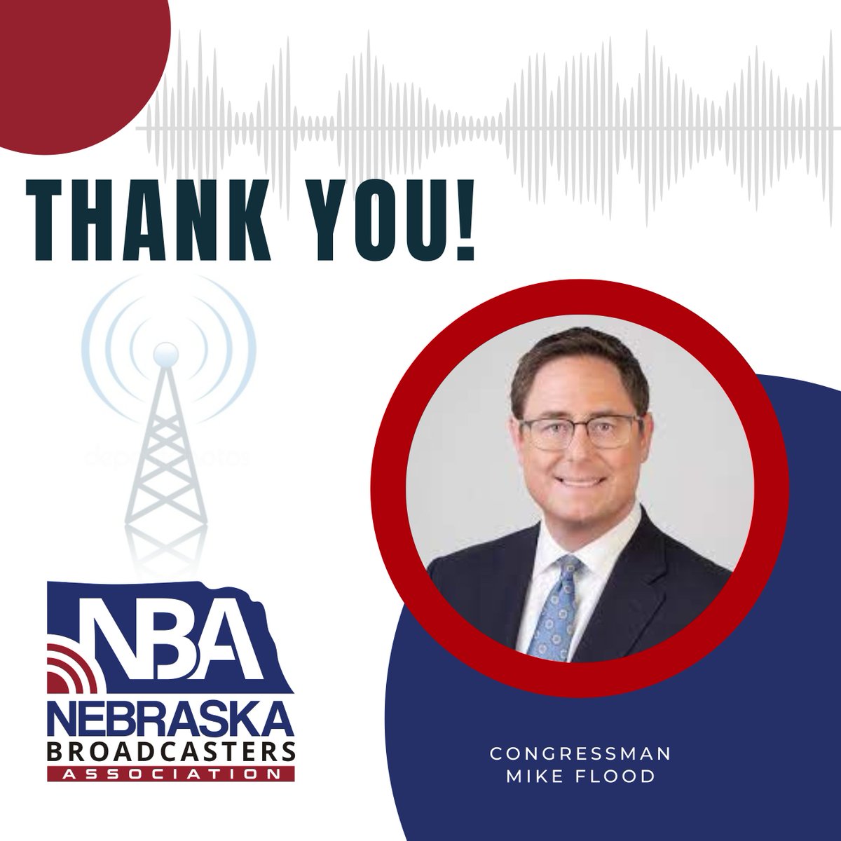 Nebraska Broadcasters Association (@nebroadcasters) on Twitter photo NBA radio members thank <a href="/USRepMikeFlood/">Rep. Mike Flood</a> for cosponsoring the Local Radio Freedom Act. His continued support helps Nebraska's local radio stations avoid new performance fees that would negatively impact local service to people who rely on local radio. NBA radio members thank <a href="/USRepMikeFlood/">Rep. Mike Flood</a> for cosponsoring the Local Radio Freedom Act. His continued support helps Nebraska's local radio stations avoid new performance fees that would negatively impact local service to people who rely on local radio.