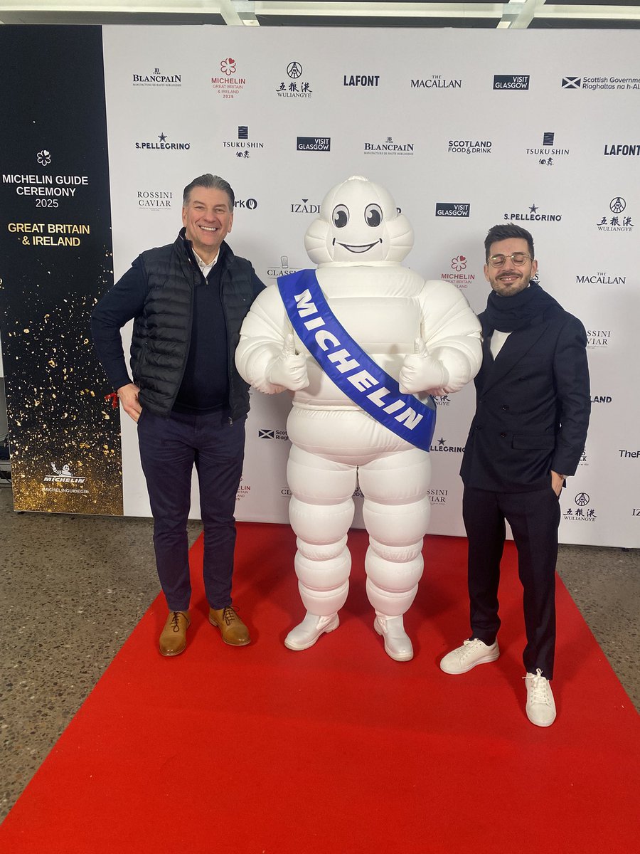 Jeff Galvin MCA (@jeffgalvin1) on Twitter photo What a great night <a href="/MichelinGuideUK/">The MICHELIN Guide</a> launch #Glasgow #MICHELINSTAR25
Congratulations to all winners and retainers What a great night <a href="/MichelinGuideUK/">The MICHELIN Guide</a> launch #Glasgow #MICHELINSTAR25
Congratulations to all winners and retainers