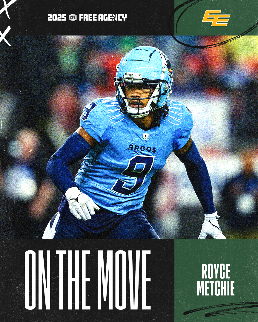 Royce Metchie joins the Green and Gold! 💪

#CFLFreeAgency

💻: cfl.ca/2025/02/11/def…