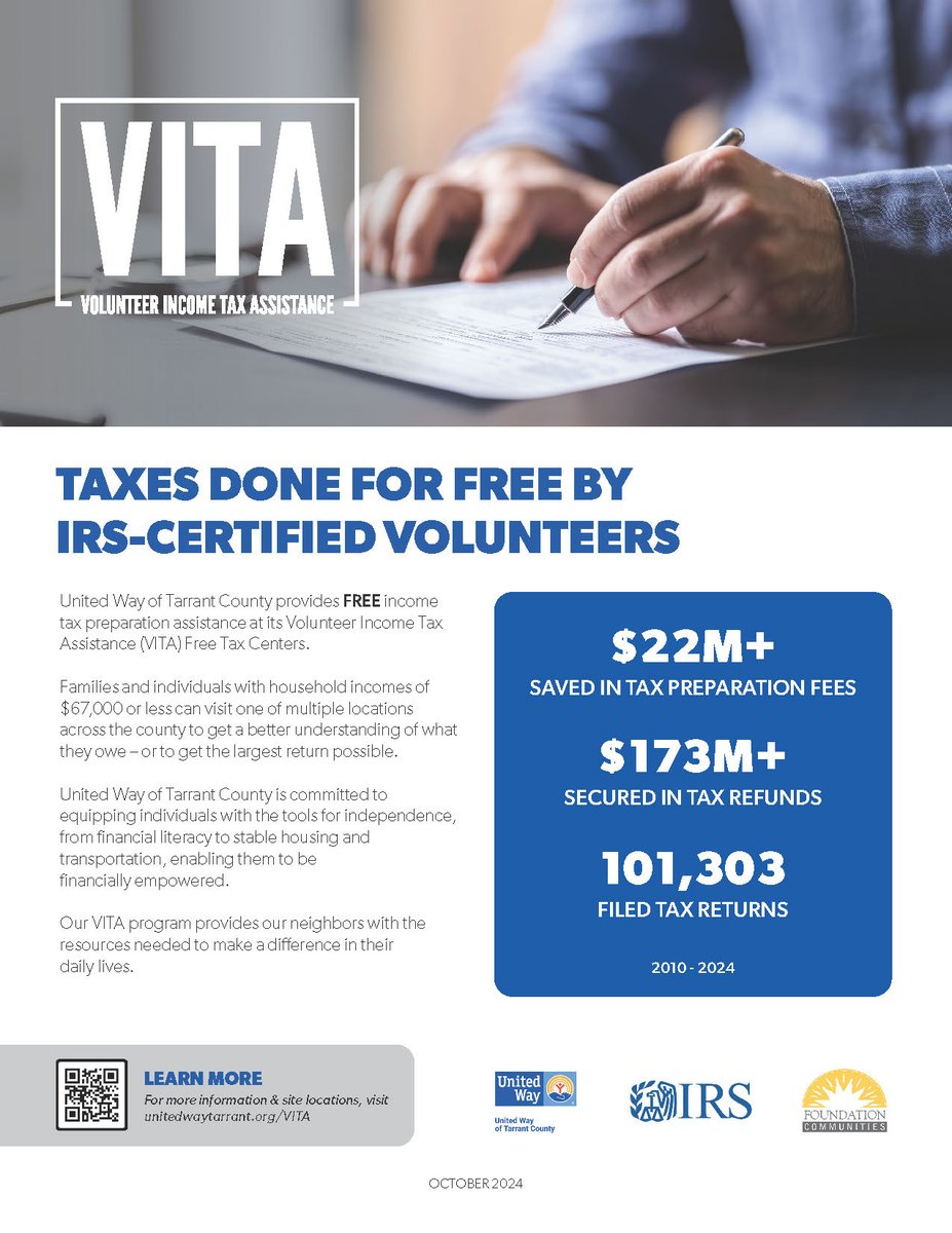 The CEC is proud to be a VITA Free Tax Center again this year! Families with household incomes of $67,000 or less can get FREE Tax Assistance! Visit loom.ly/tEbb06U to see locations and hours and to schedule your appointment!