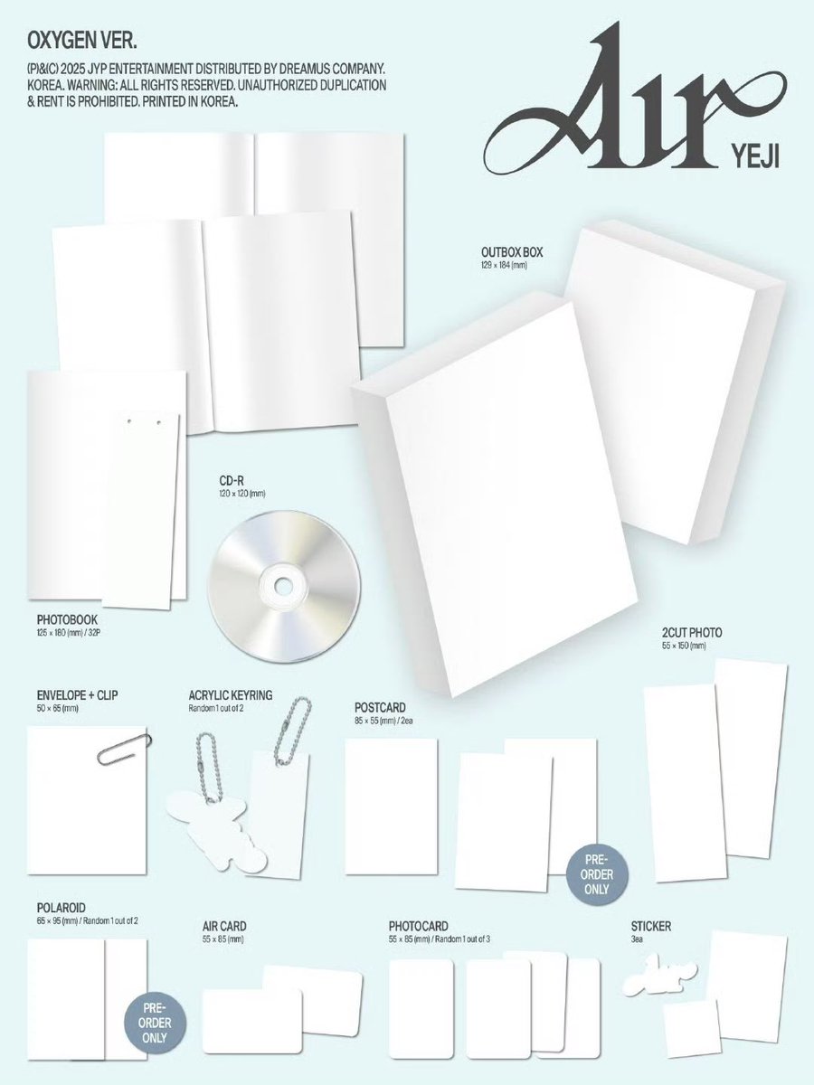 pptheb8's tweet image. Yeji Solo “AIR” 🇲🇾 GO

PB RM55
POCA RM38
mystery oxygen RM45

Long ETA only place order if you can wait
POB can claim in tlg
Local postage exclude ship from EM

#pasaritzy