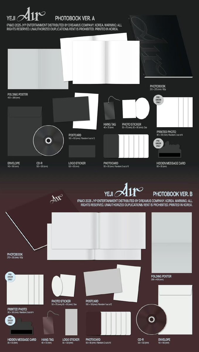 pptheb8's tweet image. Yeji Solo “AIR” 🇲🇾 GO

PB RM55
POCA RM38
mystery oxygen RM45

Long ETA only place order if you can wait
POB can claim in tlg
Local postage exclude ship from EM

#pasaritzy