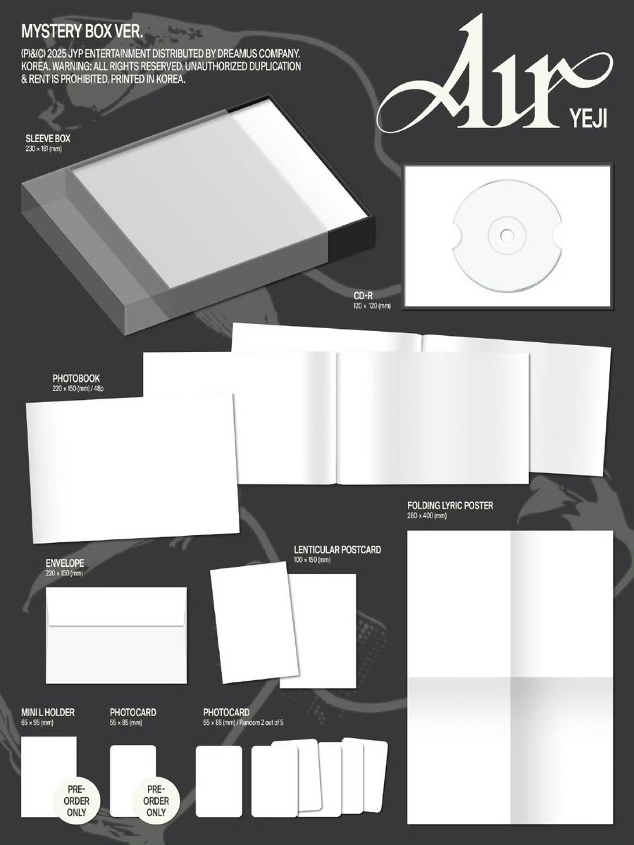 pptheb8's tweet image. Yeji Solo “AIR” 🇲🇾 GO

PB RM55
POCA RM38
mystery oxygen RM45

Long ETA only place order if you can wait
POB can claim in tlg
Local postage exclude ship from EM

#pasaritzy