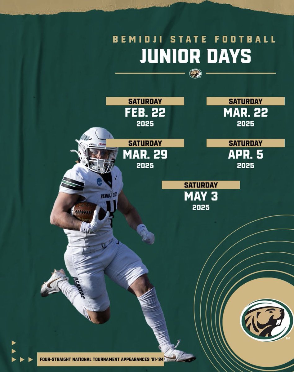 Isaiah Fugate-Class of 2026 NCAA ID#2306922242 (@fugate_isaiah07) on Twitter photo Super excited to get a Junior Day invite from Coach Ney @Coach_Ney and Bemidji State Football <a href="/BSUBeaversFB/">Bemidji State Football</a> this afternoon! I look forward to learning more about the program!
@B19Kamrath <a href="/MJ_NFLDraft/">Mark Johnson</a> <a href="/PrepRedzoneWI/">Prep Redzone Wisconsin</a> <a href="/CoachNyhus/">Trent Nyhus</a> <a href="/UnityHSFootball/">UnityEaglesFootball</a> Super excited to get a Junior Day invite from Coach Ney @Coach_Ney and Bemidji State Football <a href="/BSUBeaversFB/">Bemidji State Football</a> this afternoon! I look forward to learning more about the program!
@B19Kamrath <a href="/MJ_NFLDraft/">Mark Johnson</a> <a href="/PrepRedzoneWI/">Prep Redzone Wisconsin</a> <a href="/CoachNyhus/">Trent Nyhus</a> <a href="/UnityHSFootball/">UnityEaglesFootball</a>