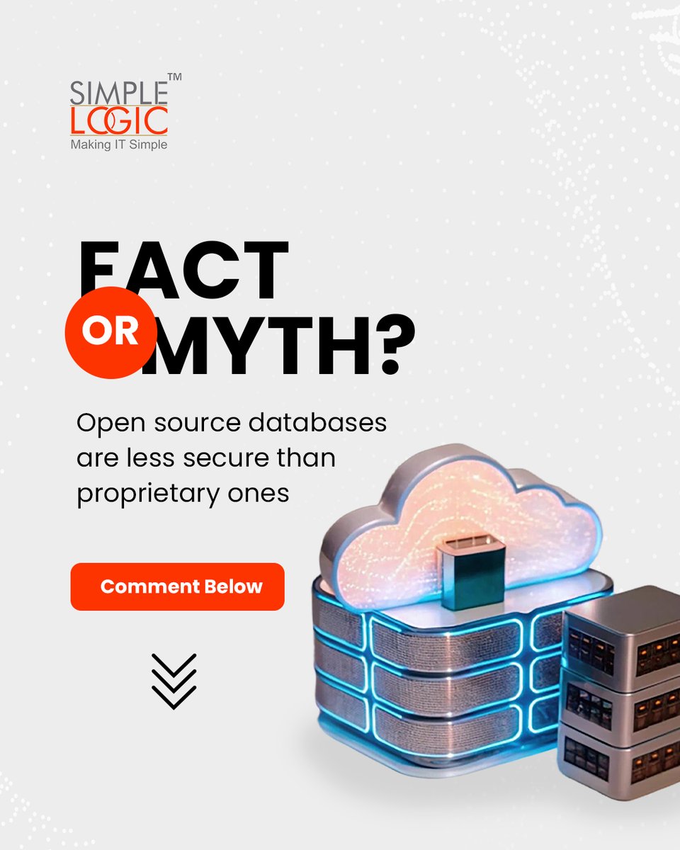 SimpleLogic_IT's tweet photo. #FactorMyth
Open source databases are less secure than proprietary ones💻

Comments your answer below👇

#Fact #Myth #SimpleLogicIT #MakingITSimple #OpenSource #Database #OpenSourceDatabase #Secure #SimpleLogic #MakeITSimple https://t.co/o8vs7cYNva