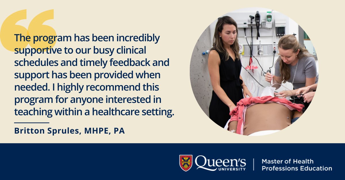 CPD - Queen's U Health Sciences (@cpd_fhs_queensu) on Twitter photo Get your applications in early for <a href="/QueensUHealth/">Queen's Health Sciences</a> Master of Health Professions Education program. Applications for Fall 2025 are due April 1, with preference given to those received by March 1. Learn more ➡️healthsci.queensu.ca/healthed-progr… Get your applications in early for <a href="/QueensUHealth/">Queen's Health Sciences</a> Master of Health Professions Education program. Applications for Fall 2025 are due April 1, with preference given to those received by March 1. Learn more ➡️healthsci.queensu.ca/healthed-progr…