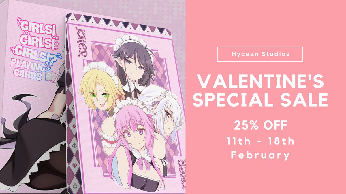 We are currently running a Valentine's Day Sales from 11th till 18th February! Grab these amazing offer while last stock!

hyceanstudios.etsy.com