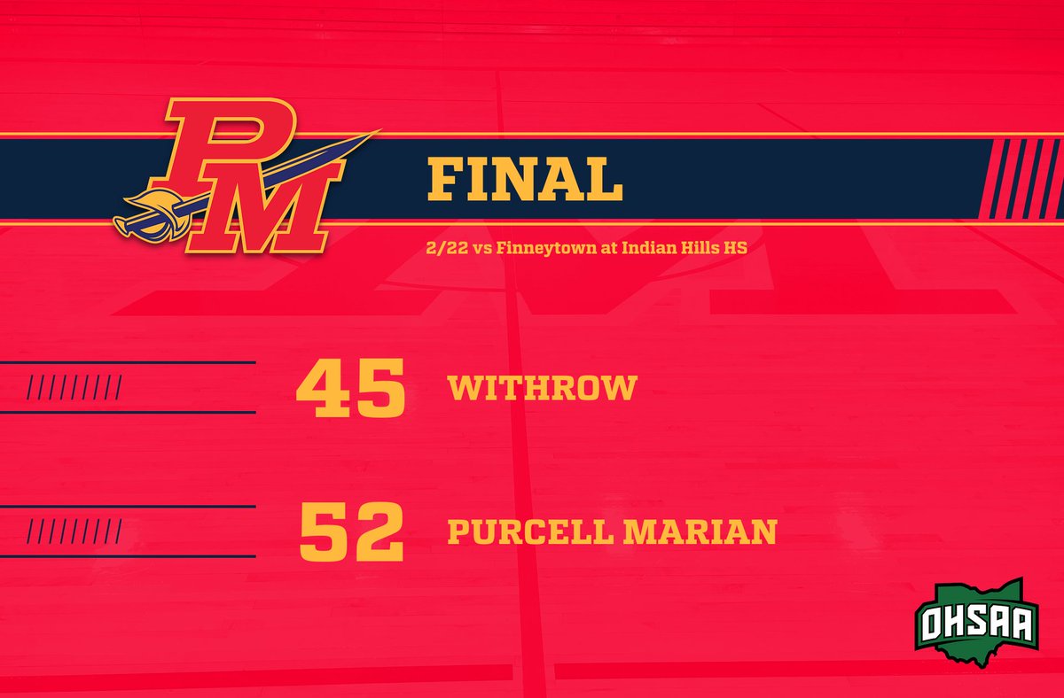 Another big win on Senior Night! Thanks to our seniors for a great regular season! Playoffs up next as we face Finneytown 2/22 at Indian Hills HS