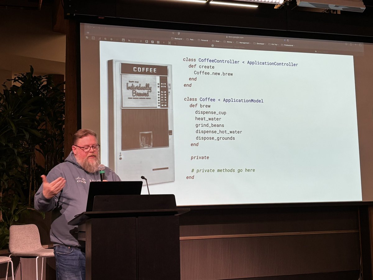 JohnWoodell's tweet image. Thinking about Hexagonal Architecture (the adapter pattern) with @inoidontno at @github HQ.