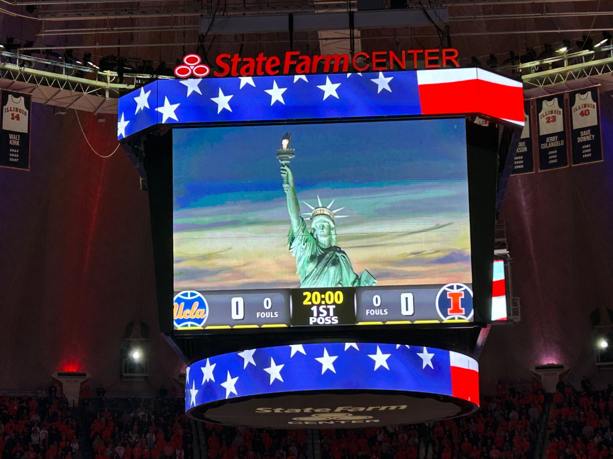 Incredible experience and game tonight between <a href="/UCLAMBB/">UCLA Men’s Basketball</a> &amp; <a href="/IlliniMBB/">Illinois Men's Basketball</a> at <a href="/StateFarm/">State Farm</a> Center in Champaign.  Terrific energy and fanbase