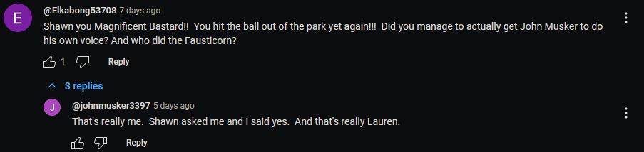 CrazyMLPMoments's tweet image. In the "Ponies in Space" animation by the animator Shawn Keller, Fausticorn is actually voiced by Lauren Faust herself. (2025)

(Submitted by @BrassScribe)