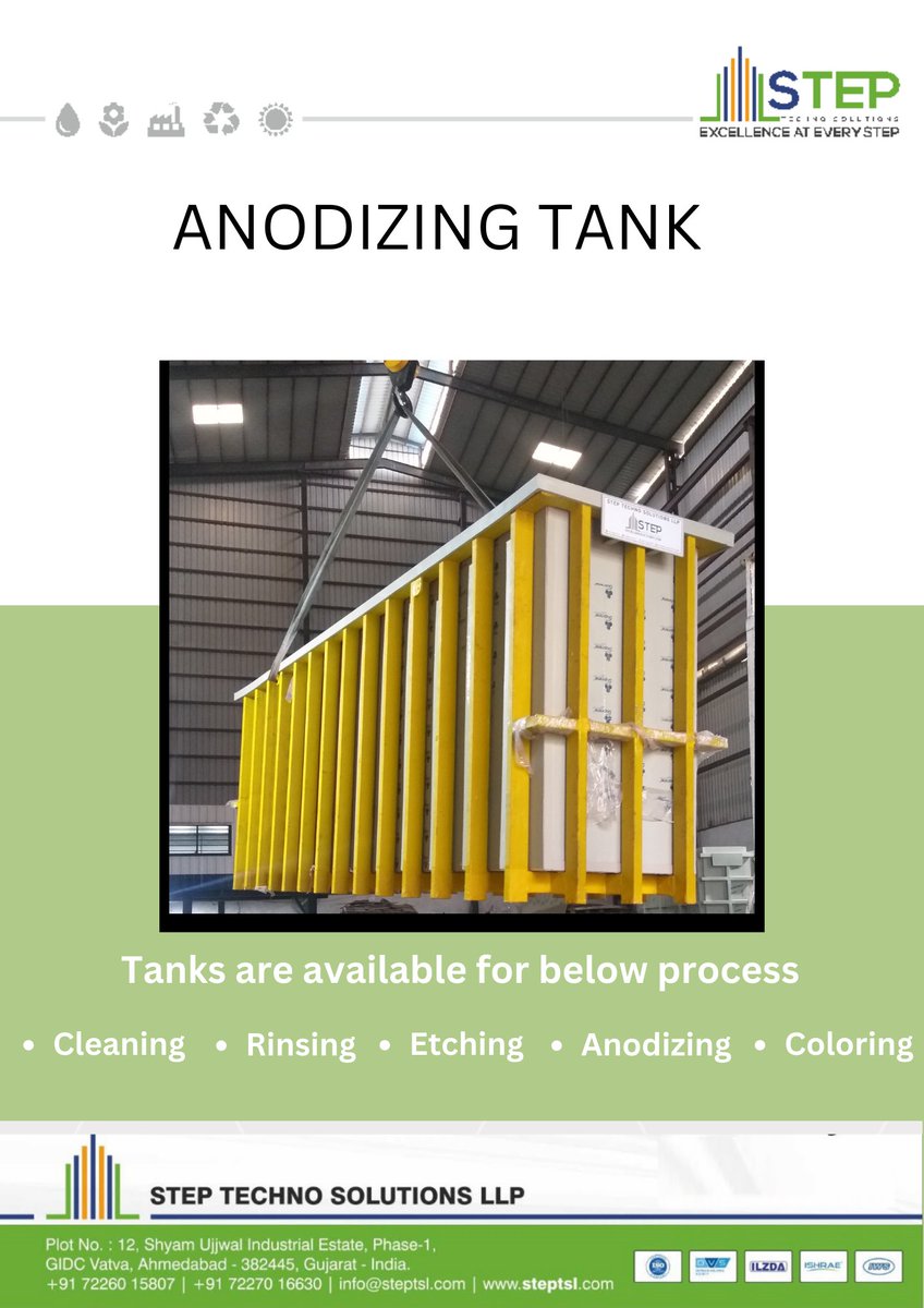 step_techno's tweet image. #STEP

#Steptechnosolutionsllp

#Anodizingtank