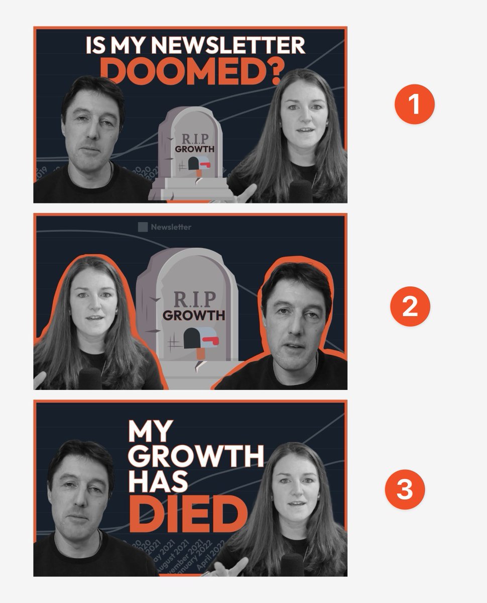Chenell Basilio (@chenellco) on Twitter photo Still learning this whole YouTube thumbnail game, but it's fun. Thoughts on these 3?
For context, Ben hit a growth plateau, and we spend the episode brainstorming ideas to get him out of the rut.
Apologies in advance to <a href="/benlcollins/">Ben Collins</a> the facial expressions we included 😂 Still learning this whole YouTube thumbnail game, but it's fun. Thoughts on these 3?
For context, Ben hit a growth plateau, and we spend the episode brainstorming ideas to get him out of the rut.
Apologies in advance to <a href="/benlcollins/">Ben Collins</a> the facial expressions we included 😂
