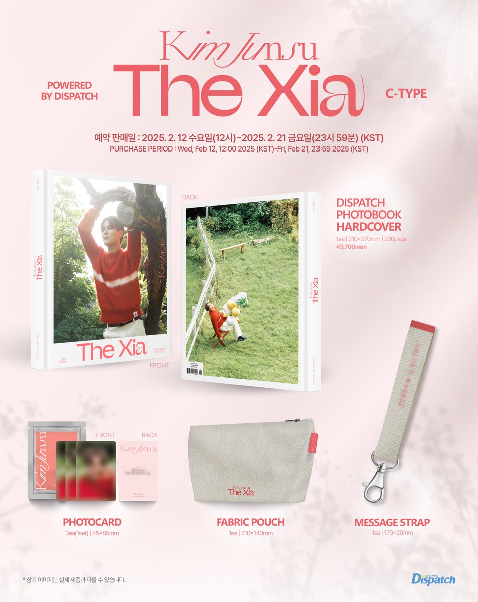 𝐓𝐡𝐞 𝐗𝐢𝐚 𝐏𝐇𝐎𝐓𝐎𝐁𝐎𝐎𝐊 𝐂-𝐓𝐘𝐏𝐄 𝐏𝐑𝐄𝐕𝐈𝐄𝐖

#TheXia 

🗓️2025.02.12(12:00) - 2025.02.21(23:59)(KST)

#김준수 #KIMJUNSU <a href="/Junsu_PALMTREE/">김준수 KIMJUNSU</a>
#TheXia #디스패치 #DISPATCH #디스패치_포토북