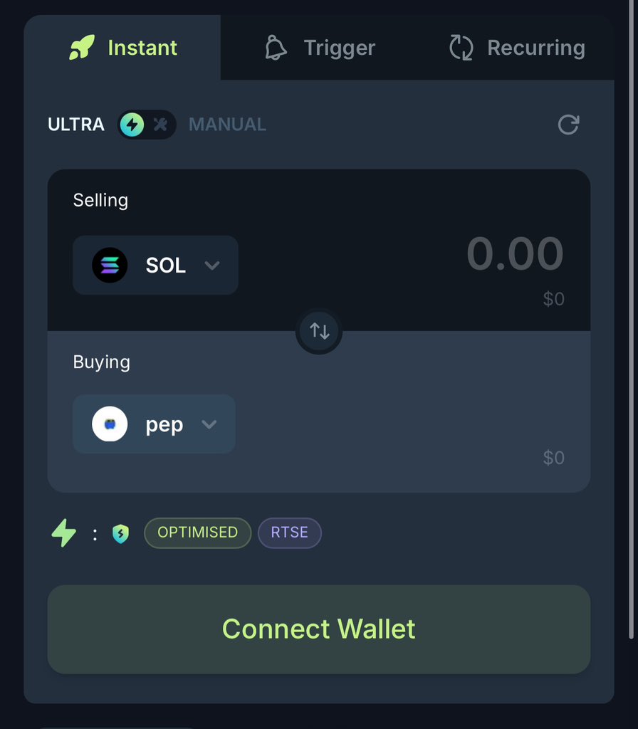 smolpepcto's tweet image. one smol step for pep @JupiterExchange ✅