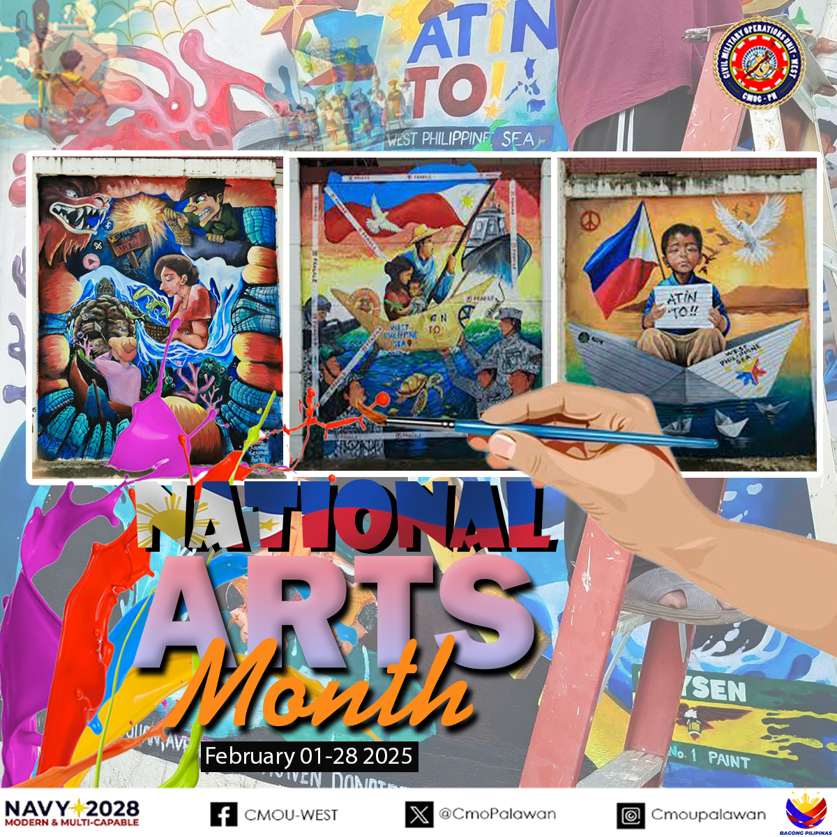 𝐓𝐡𝐞 𝐂𝐢𝐯𝐢𝐥 𝐌𝐢𝐥𝐢𝐭𝐚𝐫𝐲 𝐎𝐩𝐞𝐫𝐚𝐭𝐢𝐨𝐧𝐬 𝐔𝐧𝐢𝐭-𝐖𝐞𝐬𝐭 𝐣𝐨𝐢𝐧𝐬 𝐢𝐧 𝐭𝐡𝐞 𝐜𝐞𝐥𝐞𝐛𝐫𝐚𝐭𝐢𝐨𝐧 𝐨𝐟 𝐍𝐚𝐭𝐢𝐨𝐧𝐚𝐥 𝐀𝐫𝐭𝐬 𝐌𝐨𝐧𝐭𝐡.