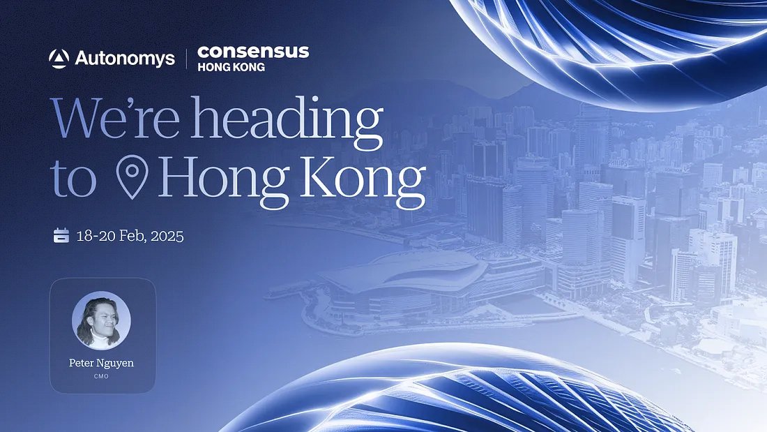 AutonomysNet's tweet image. 1/ Autonomys is heading to the first ever Consensus in Hong Kong 🇭🇰

We look forward to sharing our insights on decentralized AI infrastructure and discussing scalable, secure blockchain solutions at our upcoming side-events and panel discussions.