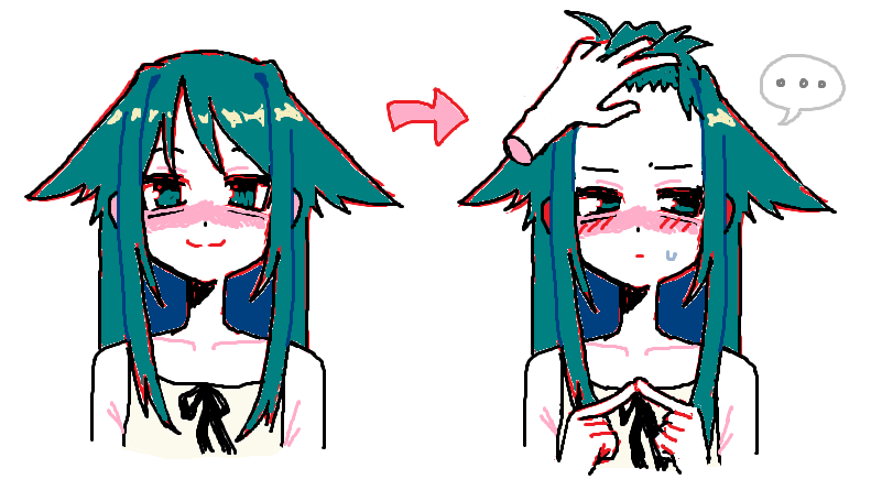 woomyburger's tweet photo. I recently realized that Saya's forehead is kinda big https://t.co/LsKczvC1tC