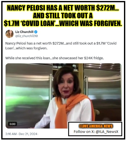 ILA_NewsX's tweet photo. @gaborgurbacs @elonmusk @DOGE Pelosi is a crook. https://t.co/UJdBcJ9Fx8