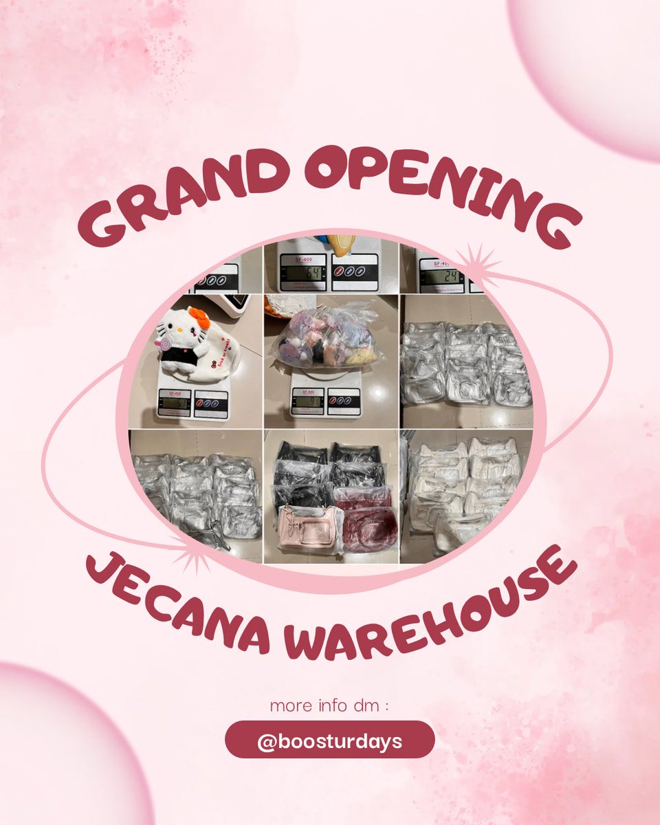 boosturdays's tweet image. 𐐪𐑂 GRAND OPENING WAREHOUSE CHINA JECANA 𐐪𐑂

.ᐟ.ᐟ Shandong — Bekasi .ᐟ.ᐟ

benefit :
✴︎ free fee join
✴︎ free fee co selama bulan feb
✴︎ free video unbox (by req)
✴︎ free hitung barang
✴︎ foto arrived dijejer
✴︎ pengiriman rutin (1 bulan min 2x)

𓇼 FREE FEE WH…
