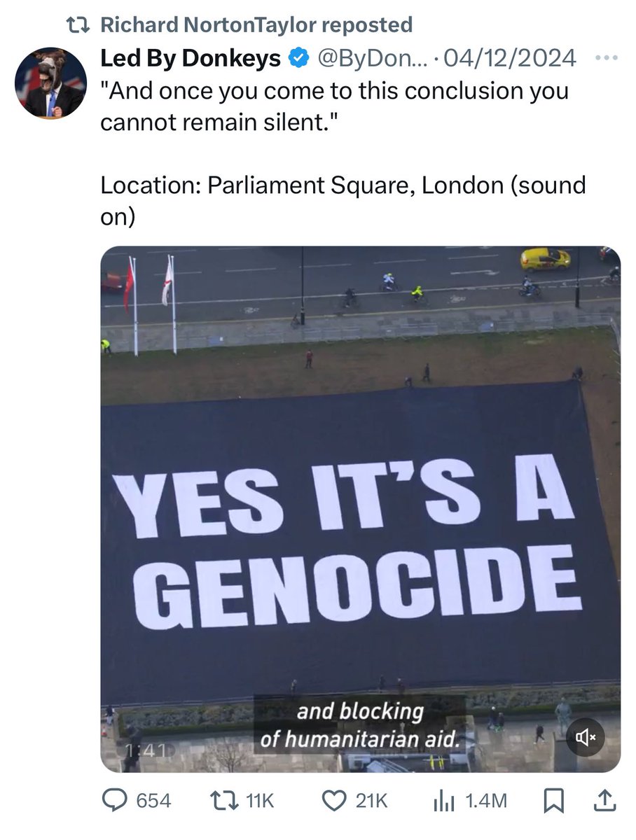 PatrickChristys's tweet image. I’m just going to put this out there: The father of Hugo Benedict Norton-Taylor, the judge who appears to have opened the floodgates to Gazans being able to move to Britain, is a former Guardian journalist who has been tweeting stuff like this 👇