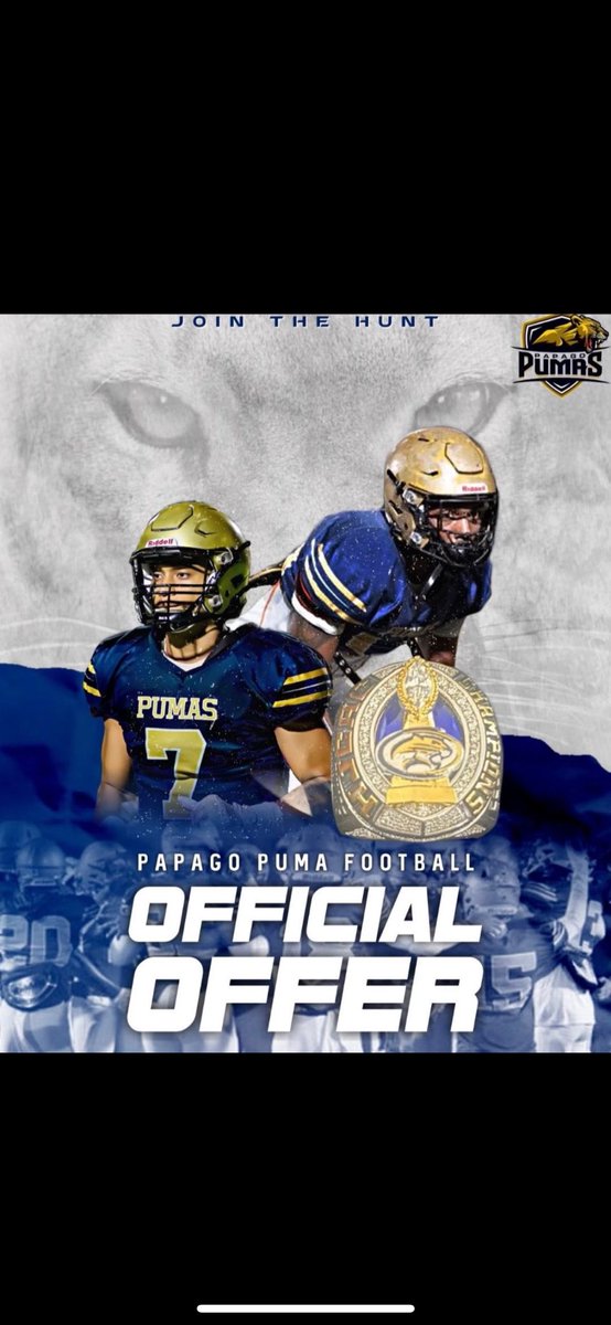Devon Dunkin (@devdunk_8) on Twitter photo After a great conversation with <a href="/Coachjack18/">Blake Jackson</a> i’m am blessed to Receive an offer from <a href="/PapagoPumas/">Papago Pumas JUCO Football</a> Thank you!! <a href="/CoachBStro/">Coach Strother</a>
#AGTG ✝️ <a href="/CoachWallin/">Chad Wallin</a> <a href="/vvhsfootball/">Volcano Vista HS Football</a> <a href="/Valdez5Island/">Dorsett Valdez</a> <a href="/coach_jb71/">Jason Bulling</a> <a href="/PrepRedzoneNM/">Prep Redzone New Mexico</a> After a great conversation with <a href="/Coachjack18/">Blake Jackson</a> i’m am blessed to Receive an offer from <a href="/PapagoPumas/">Papago Pumas JUCO Football</a> Thank you!! <a href="/CoachBStro/">Coach Strother</a>
#AGTG ✝️ <a href="/CoachWallin/">Chad Wallin</a> <a href="/vvhsfootball/">Volcano Vista HS Football</a> <a href="/Valdez5Island/">Dorsett Valdez</a> <a href="/coach_jb71/">Jason Bulling</a> <a href="/PrepRedzoneNM/">Prep Redzone New Mexico</a>