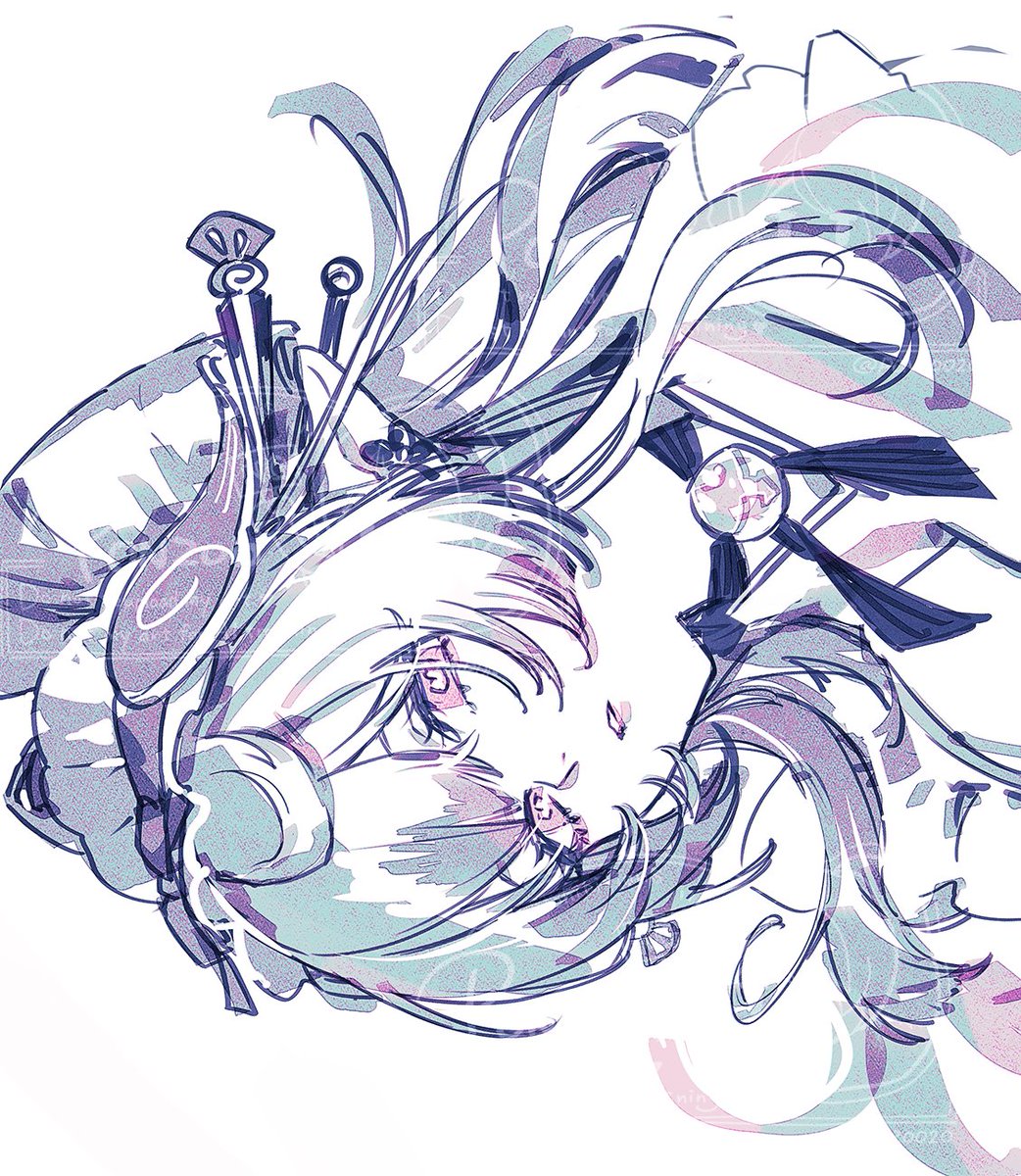 息抜きでちょくちょく瑞希さんのお顔だけめっちゃ落書きしてました