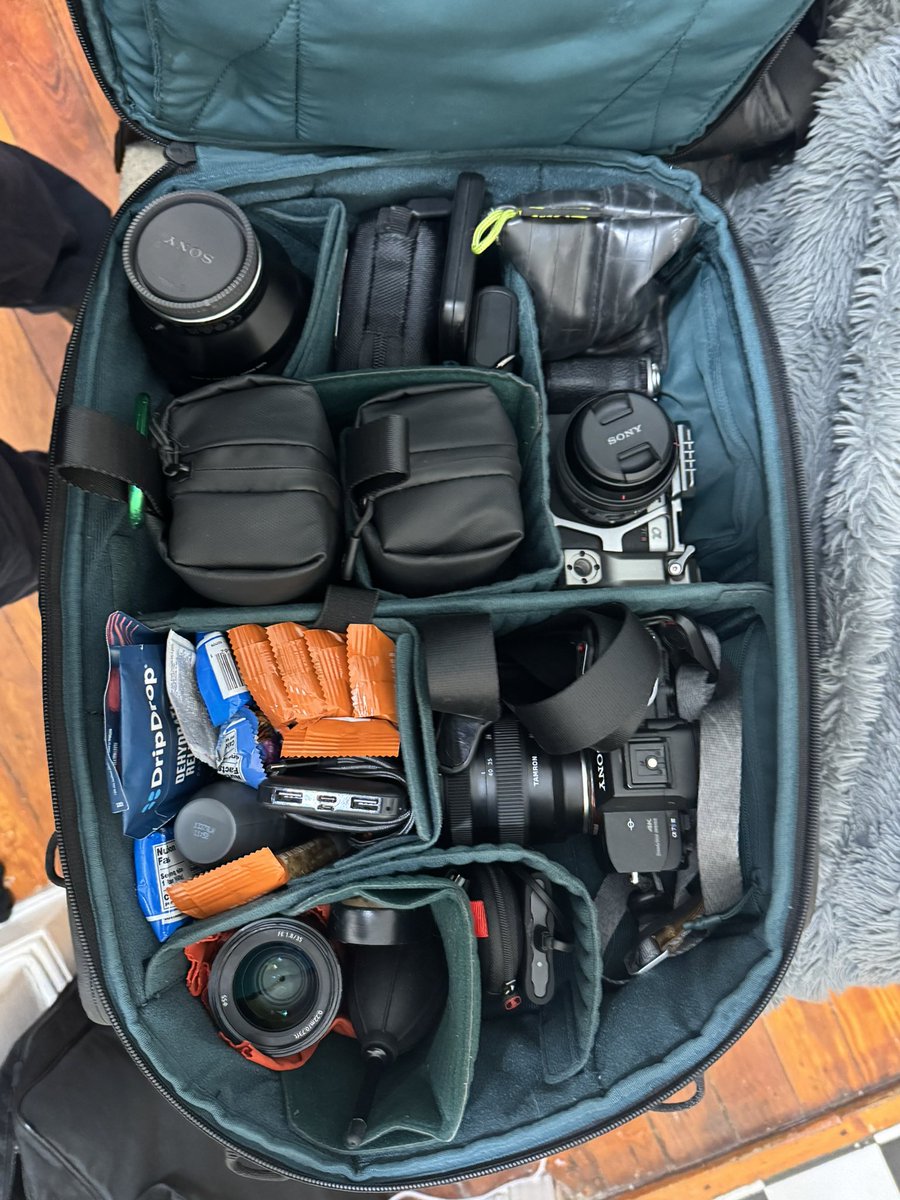 Bag is packed, obviously the snacks are the most importent part of any gear load out😂